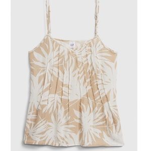 NWT Gap Linen Blend Pintuck Cami, Sz XS